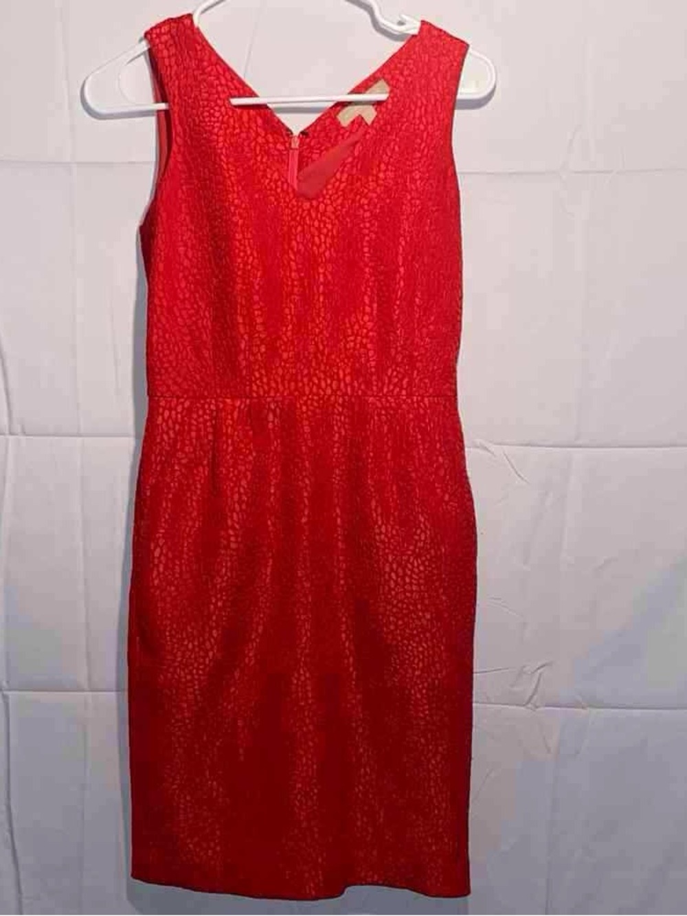 Red Sleeveless Sheath Dress - Classic Women's Cocktail Dress